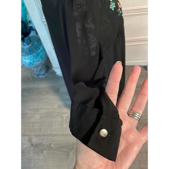 BOUTIQUE AZRA EMBROIDERED SHIRT MAXI DRESS - Picture 7 of 7